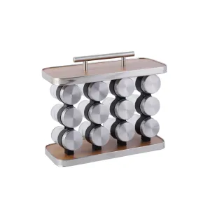 12 Bottle Kitchen Spice Rack With Handle