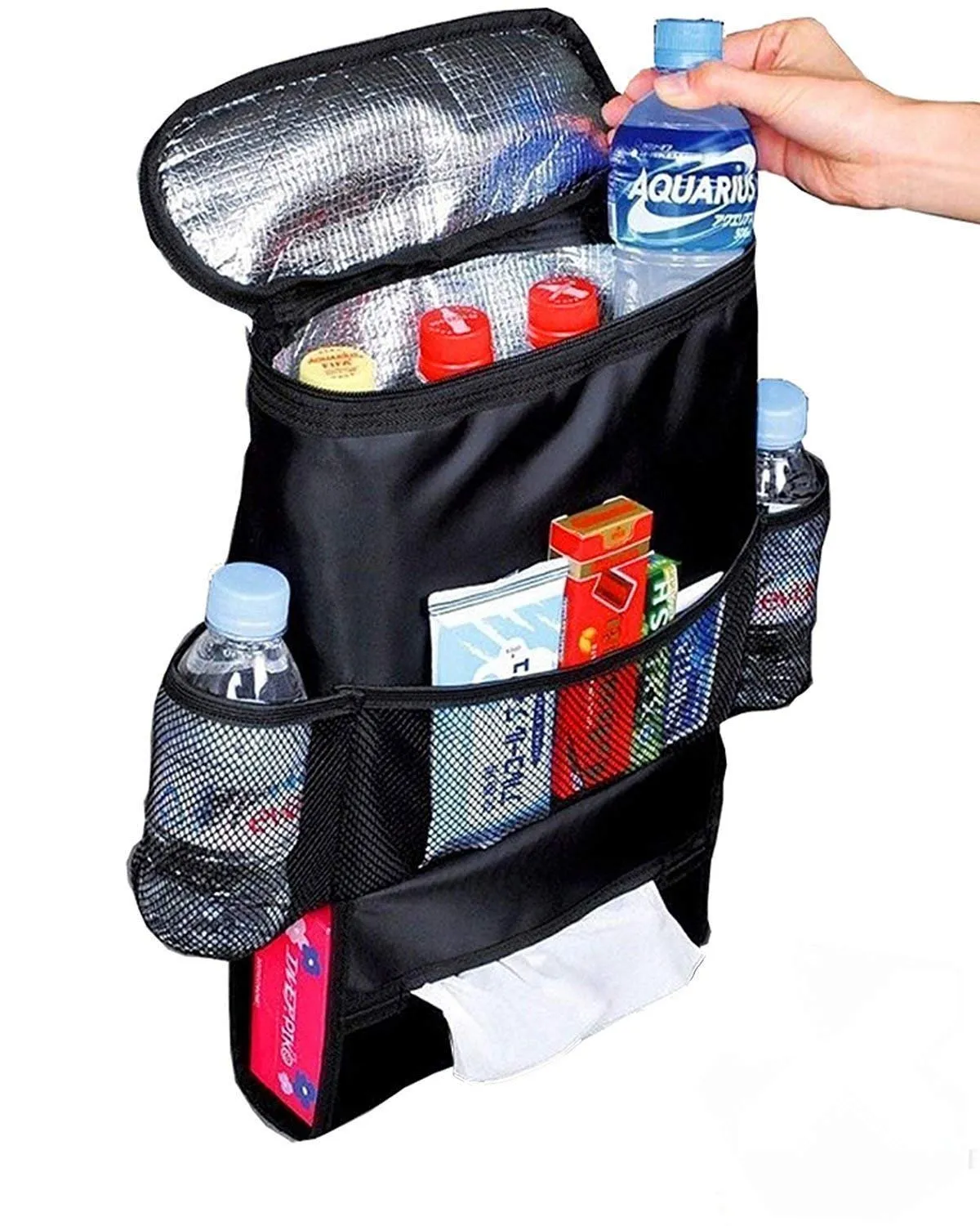 35X28X10Cm Multi-Pocket Car Back Seat Storage Bag Yl-346