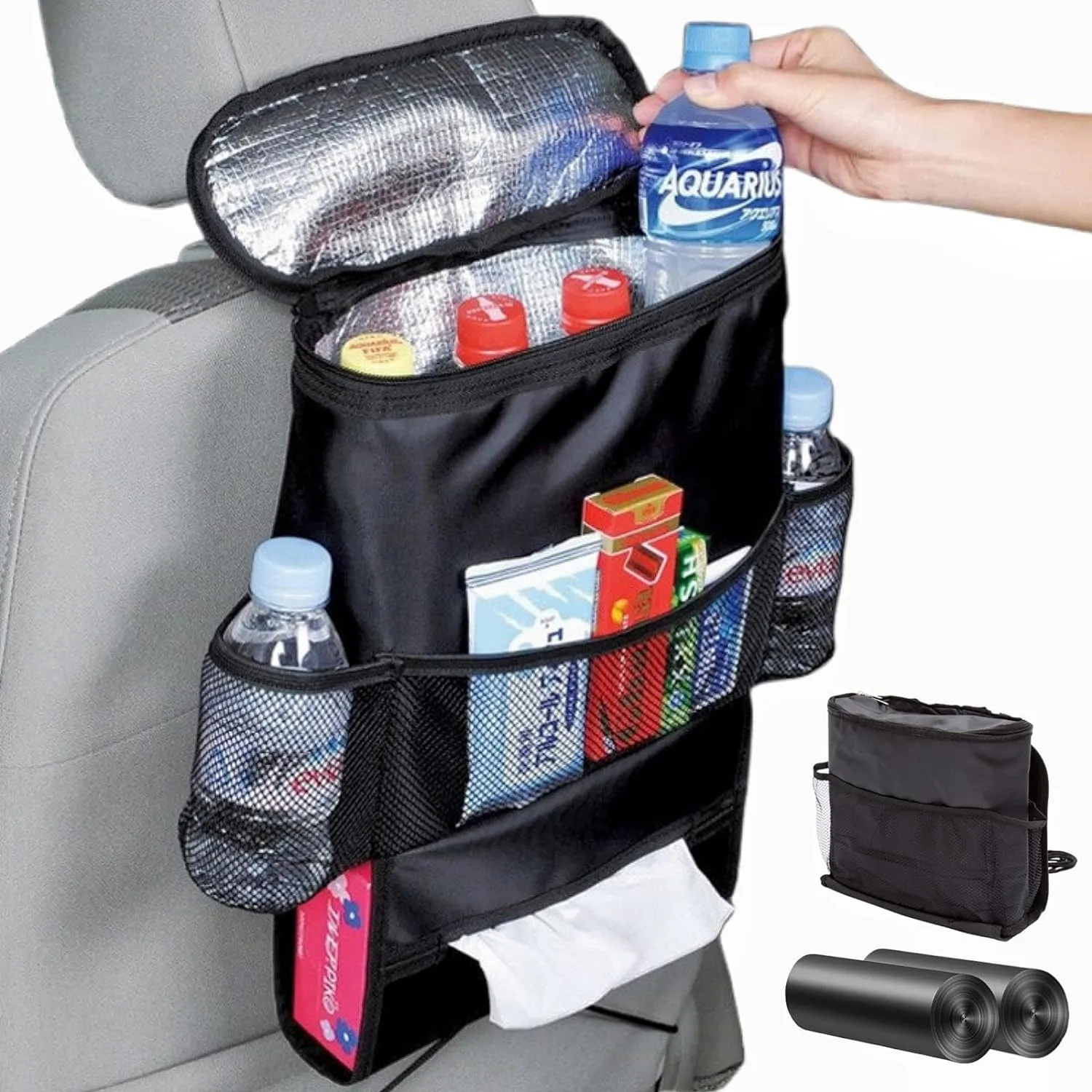 35X28X10Cm Multi-Pocket Car Back Seat Storage Bag Yl-346