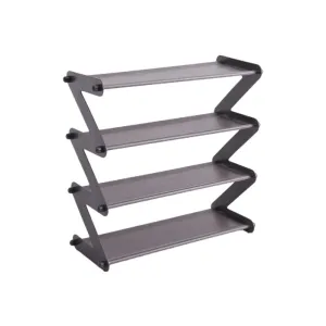 47X46Cm 4-Tier Multi-Functional Z-Shaped Shoes Rack Shelf