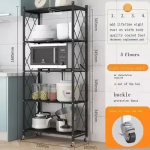 5 Layer Foldable Storage Rack