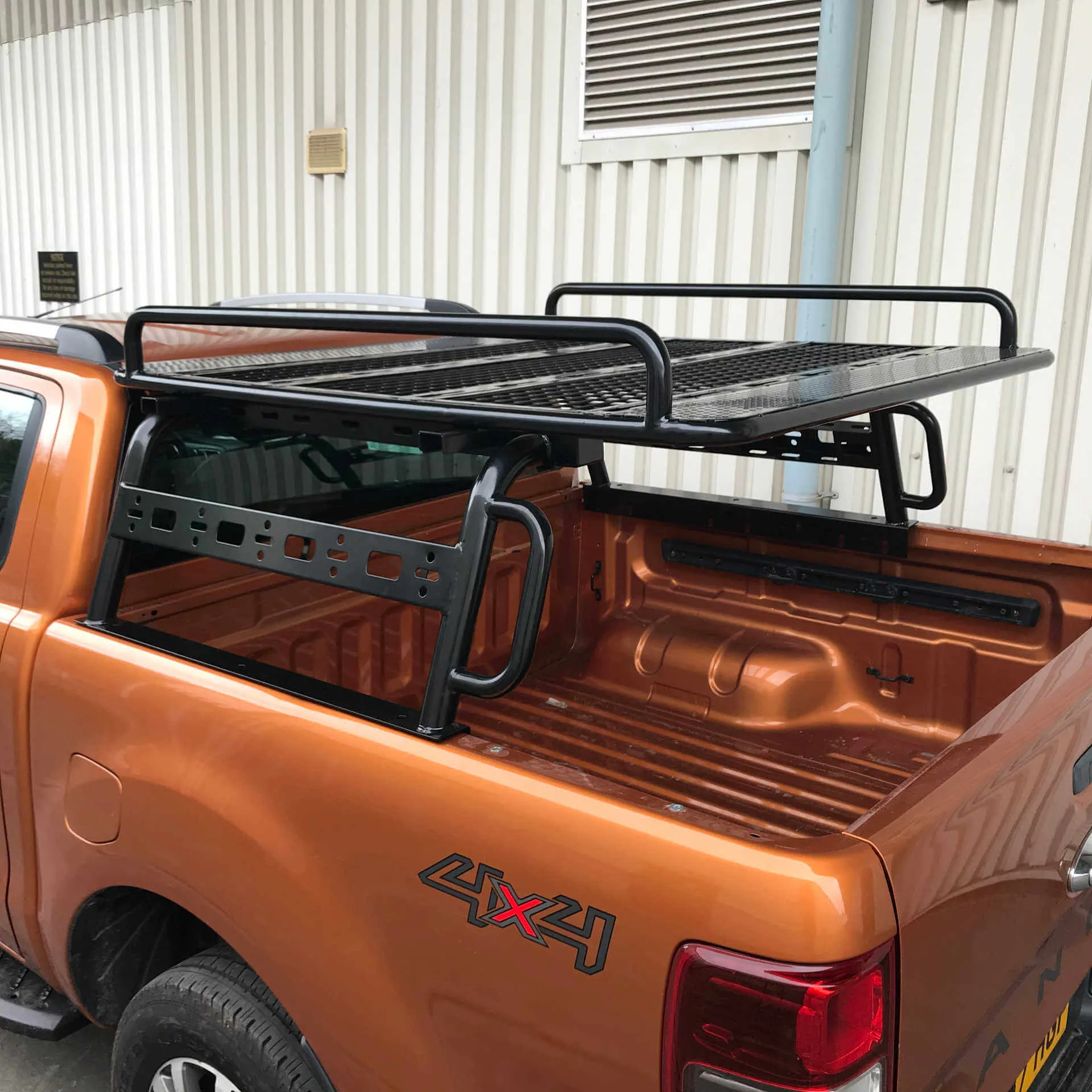 Adjustable Load Bed Cargo Frame with Side Rail Rack for Ford Ranger 2022 