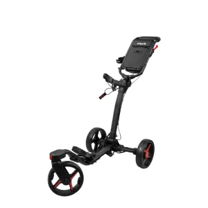 AXGLO Push Cart 3-Wheel Trolley (Black/Red)