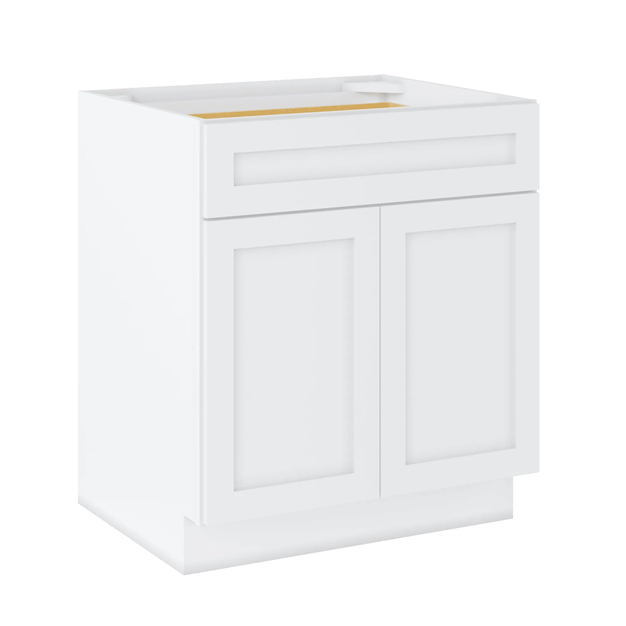 Base Kitchen Cabinet B30 Alpina White LessCare 30 in. width 34.5 in. height 24 in. depth