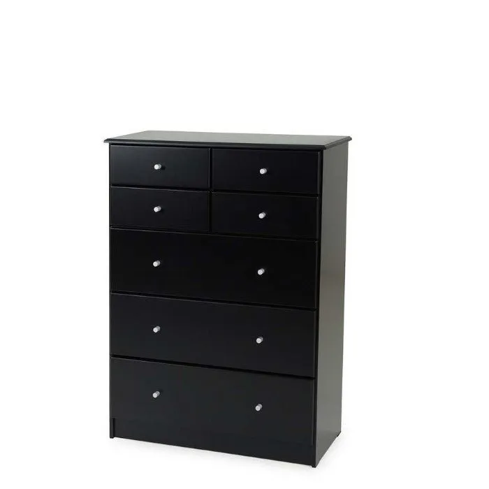 Black Pearl 7 Drawer Highboy