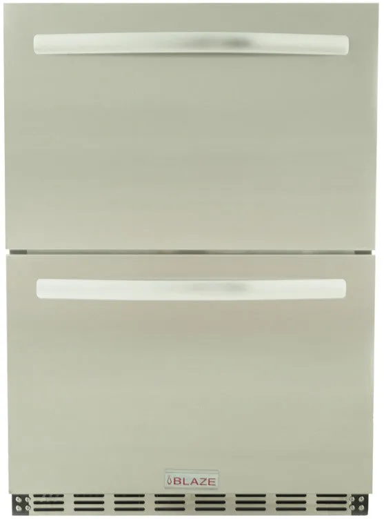 Blaze: 24" Double Drawer 5.1 Refrigerator