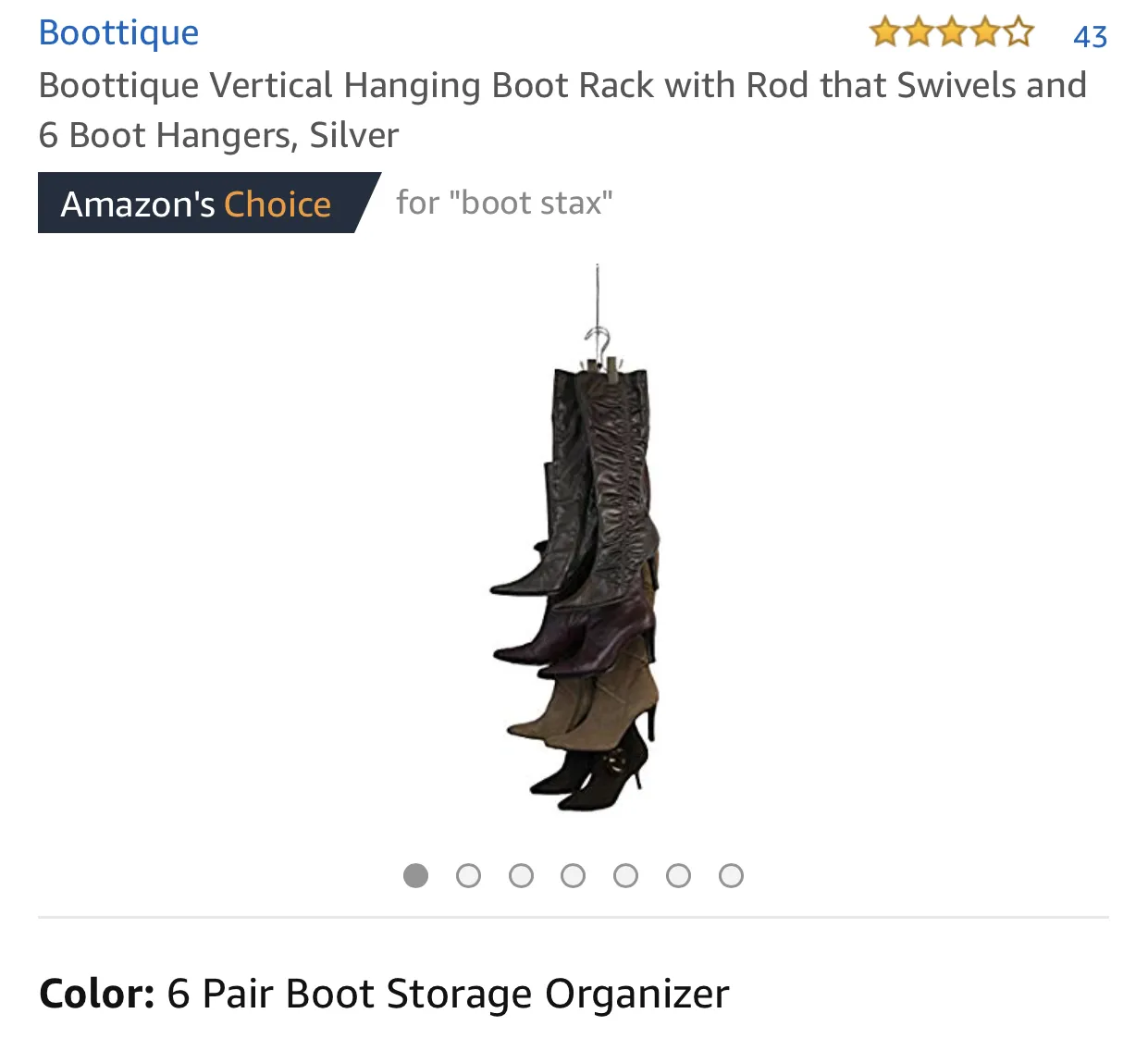 Boot Stax™ (Includes 6 Boot Hangers) - Amazon's Choice