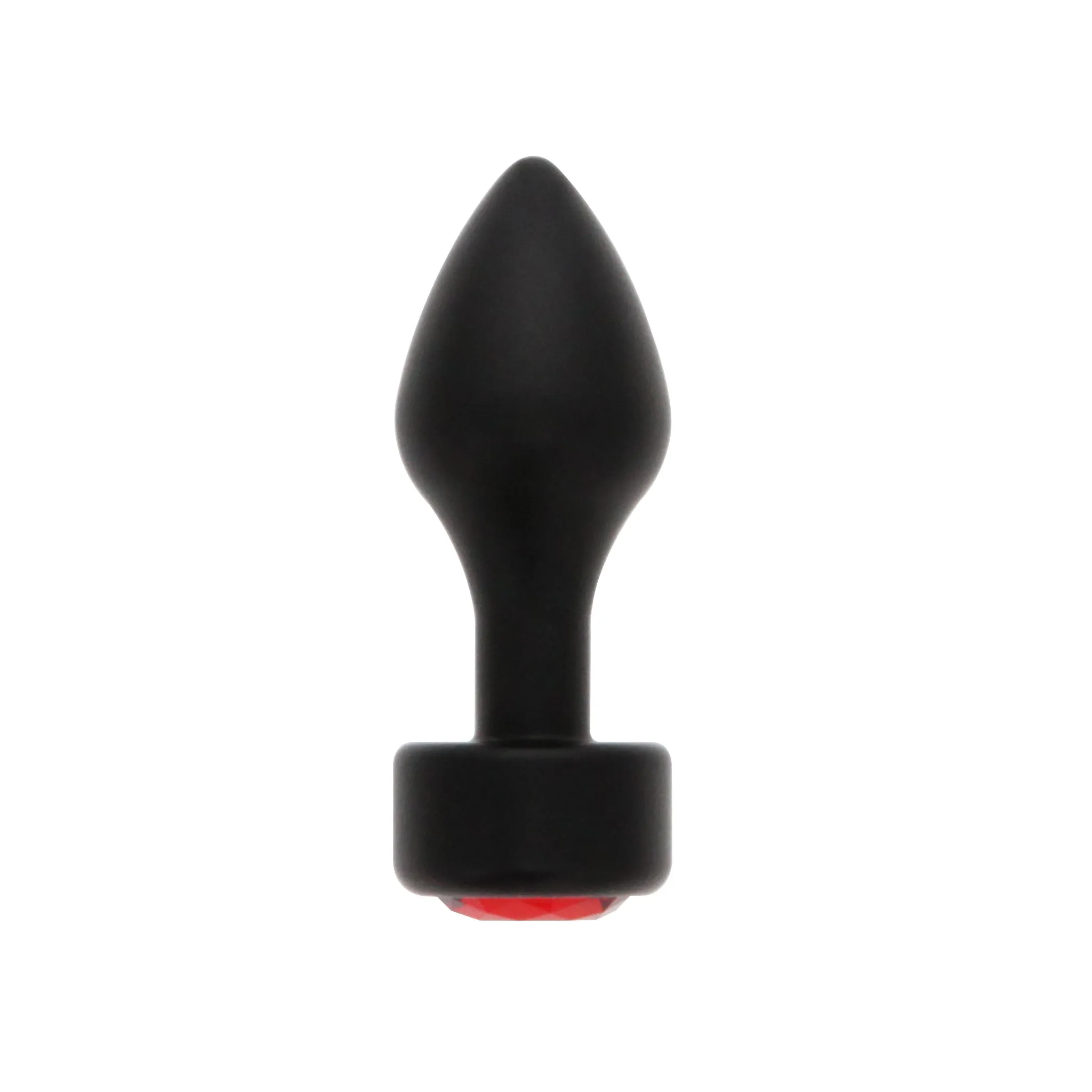 BOTTOM JEWELS BLACK ALLOY W/ RED JEWEL MEDIUM PLUG