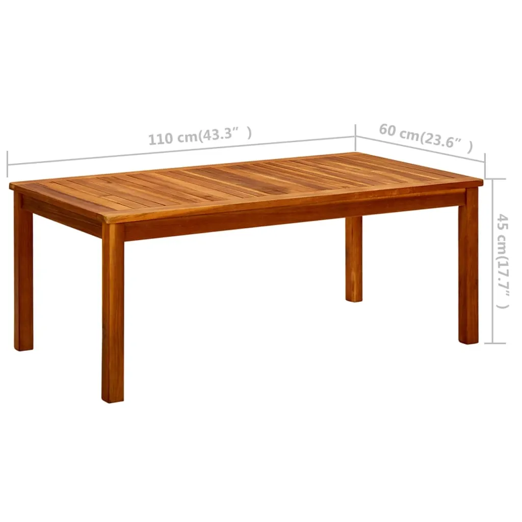 Coffee Table Outdoor Side Table Garden Furniture Solid Wood Acacia