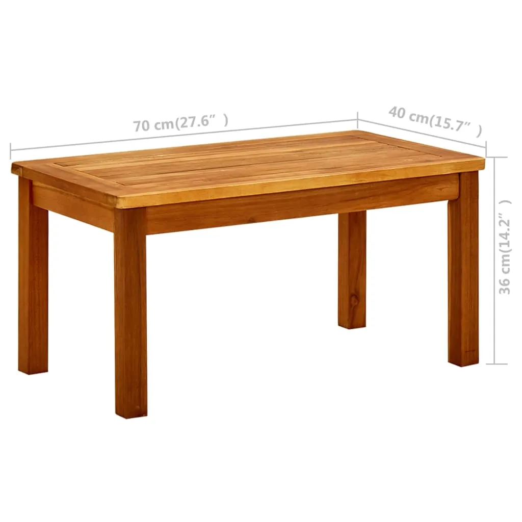 Coffee Table Outdoor Side Table Garden Furniture Solid Wood Acacia