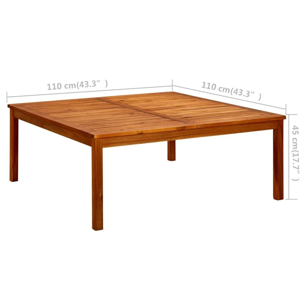 Coffee Table Outdoor Side Table Garden Furniture Solid Wood Acacia