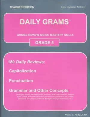 Daily Grams: Guided Review Aiding Mastery Skills Grade 5