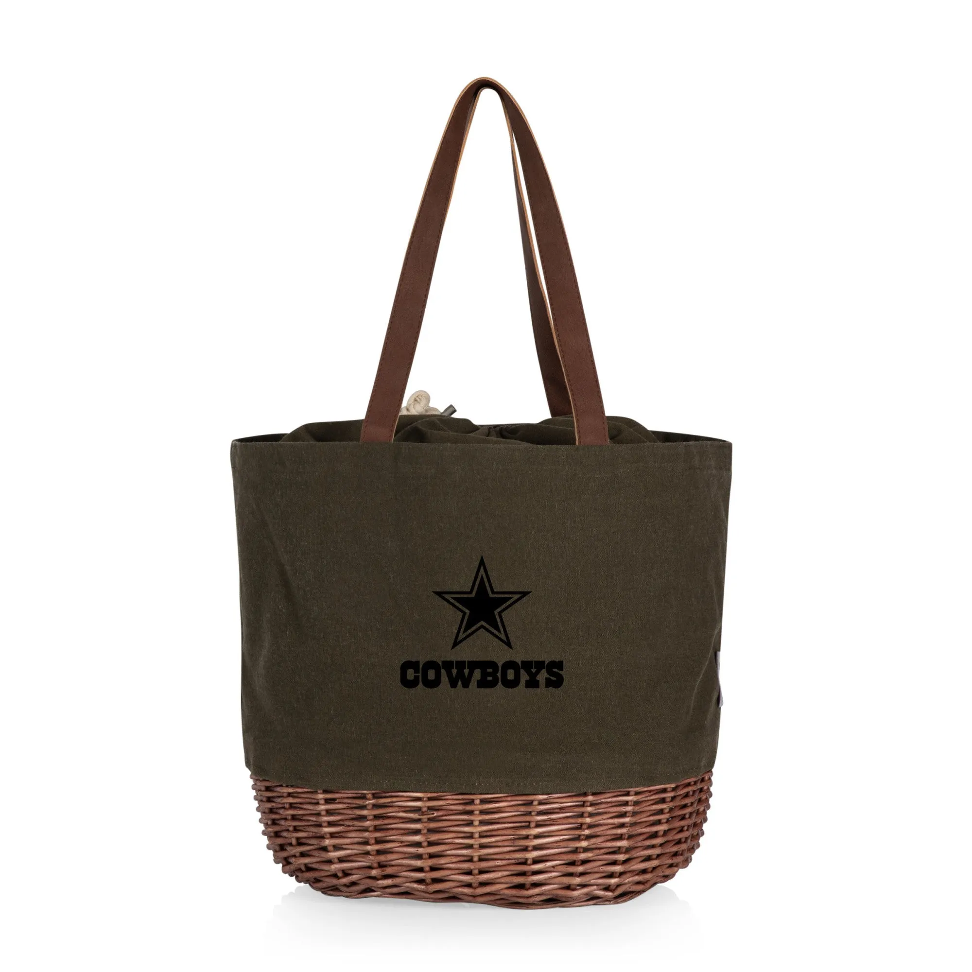 Dallas Cowboys - Coronado Canvas and Willow Basket Tote