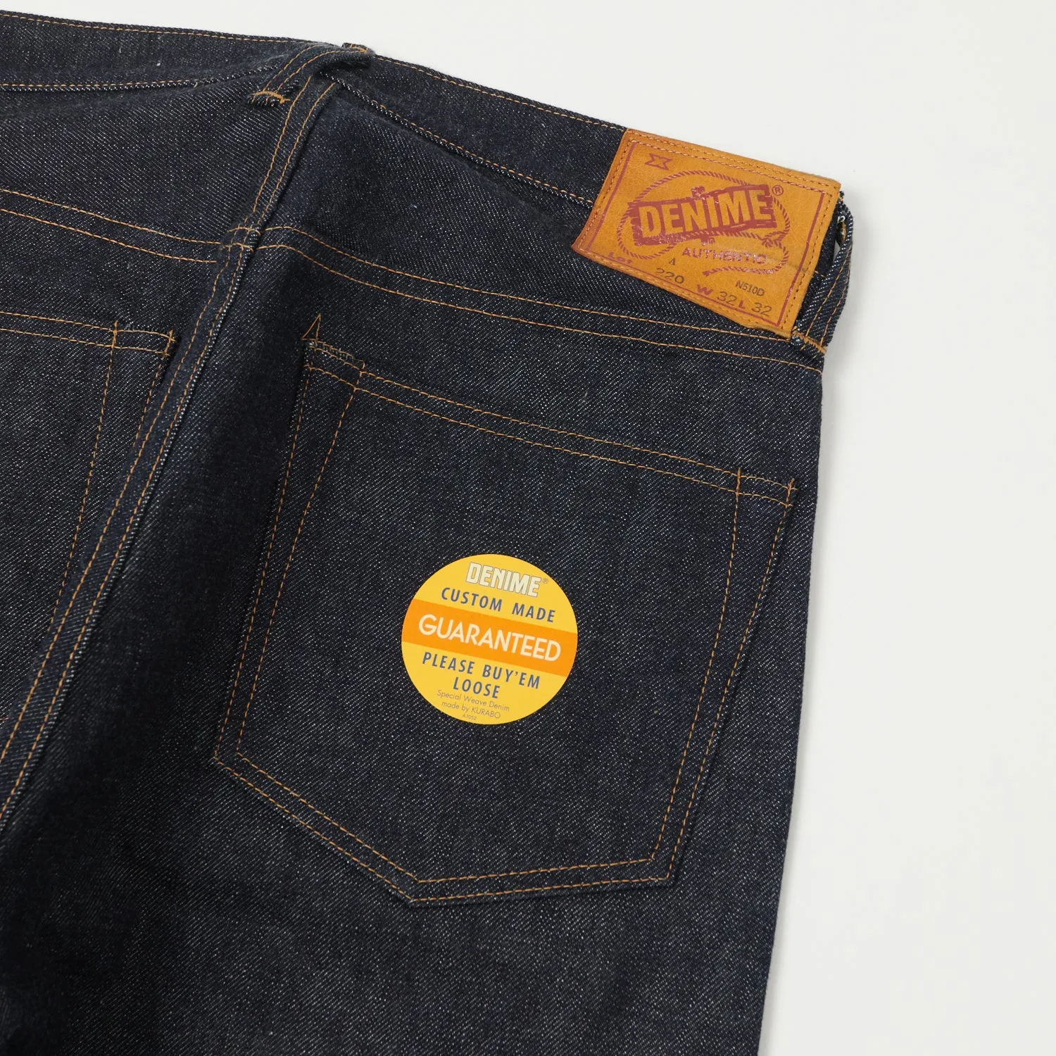 Denime Lot. 220A 'Offset Model' Regular Straight Jean - Raw