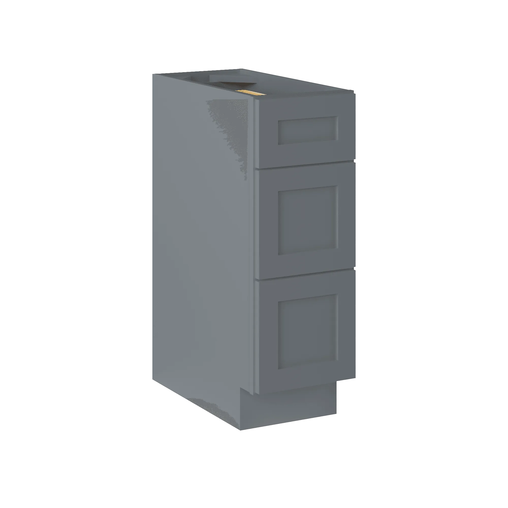 Drawer Base Kitchen Cabinet DB12 Colonial Gray LessCare 12 in. width 34.5 in. height 24 in. depth