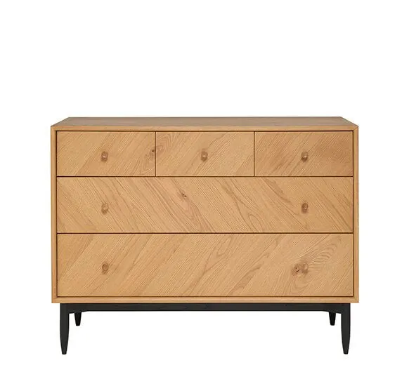 Ercol Monza 5 drawer wide chest