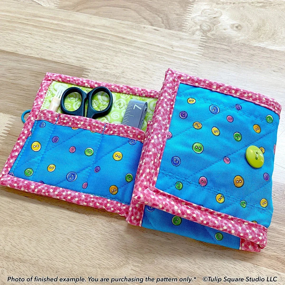 Flip Fold Sewing Kit Organizer Downloadable Pattern