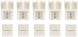 Gapless (10 Pack) 8mm Solderless LED Light Strip Connector : Single Color