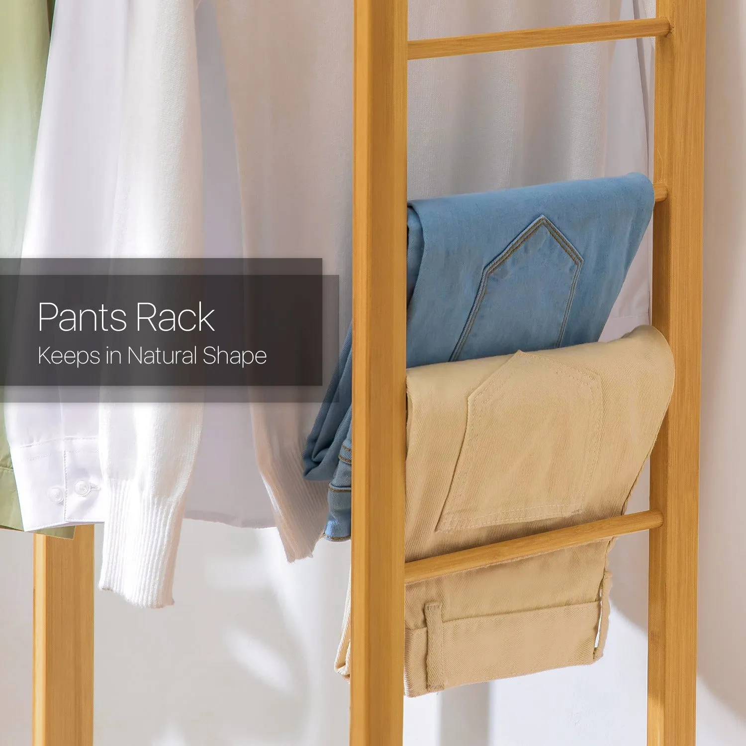 Garment Hanging Stand Rack - 3 Tier Shelves