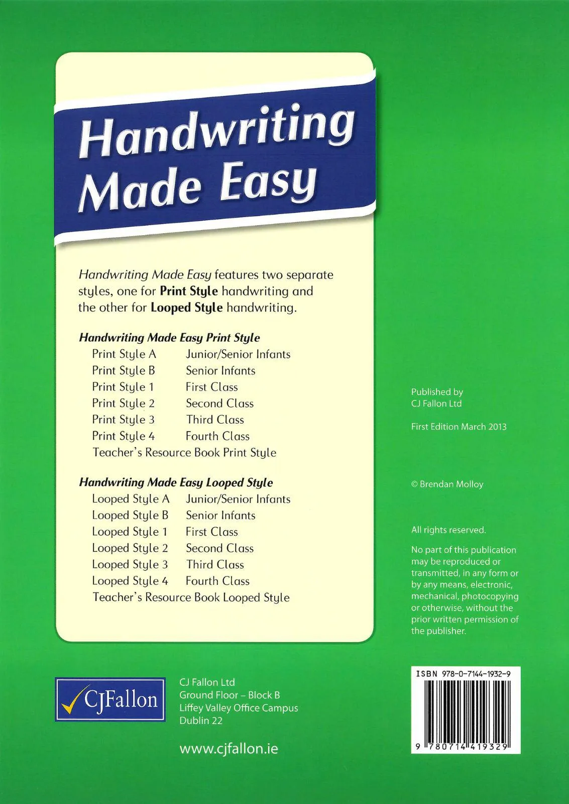 Handwriting Made Easy - Print Style B