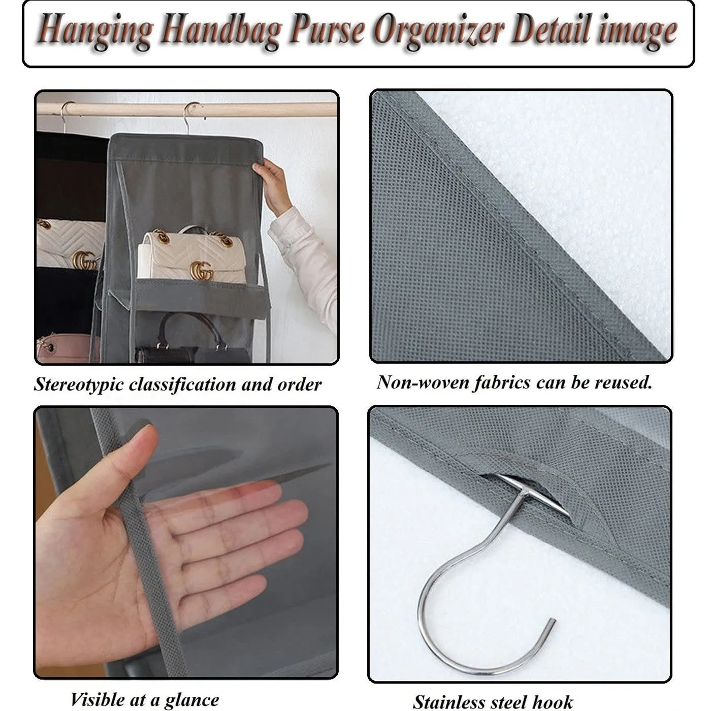 Hanging Handbag Storage Organizer