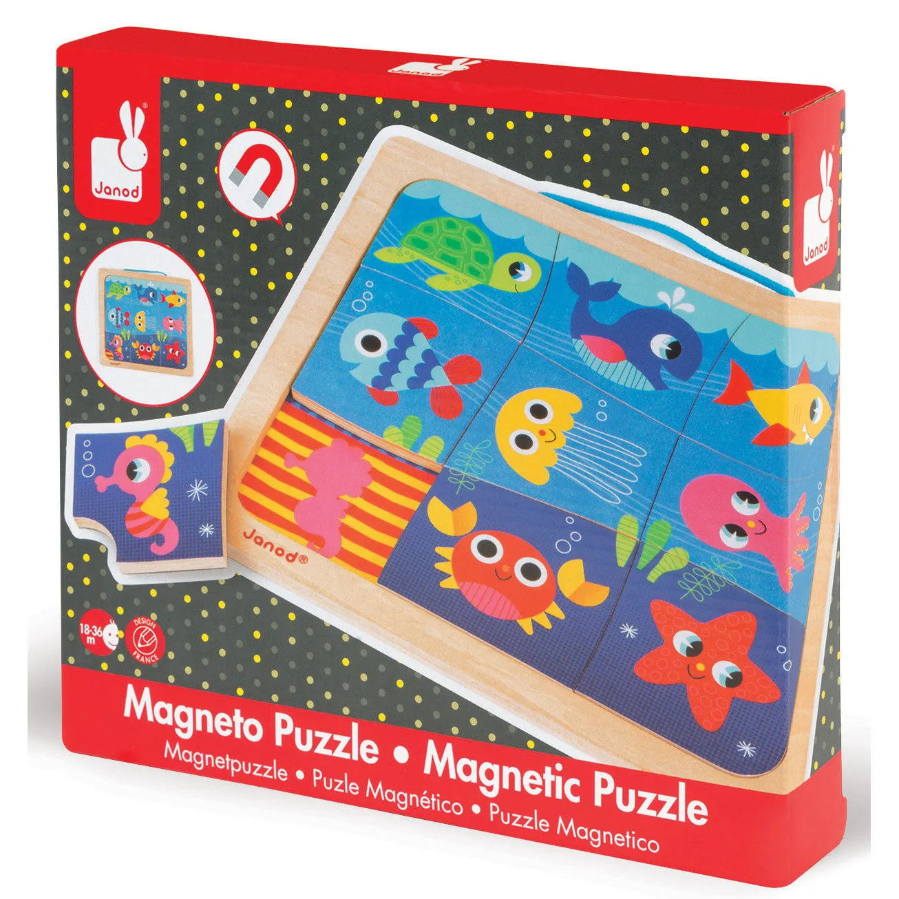 Janod Happy Fish Magnetic Puzzle