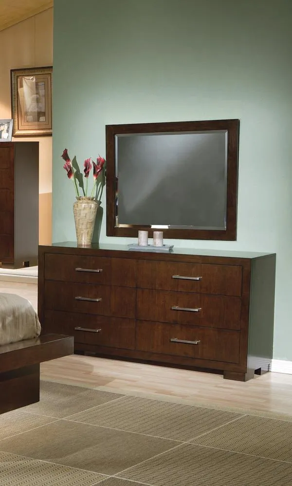 Jessica Cappuccino Six Drawer Dresser