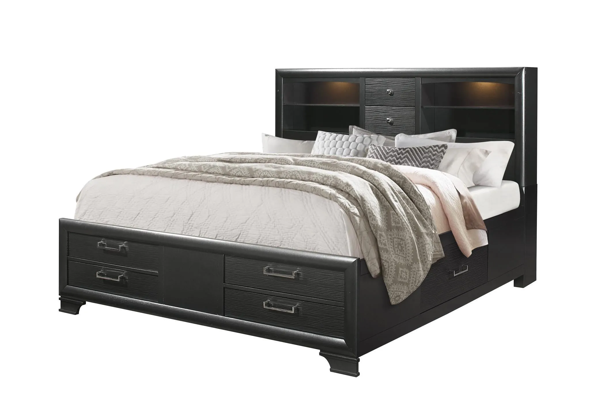 Jordyn Grey Queen Bed - Modern Bedroom Style