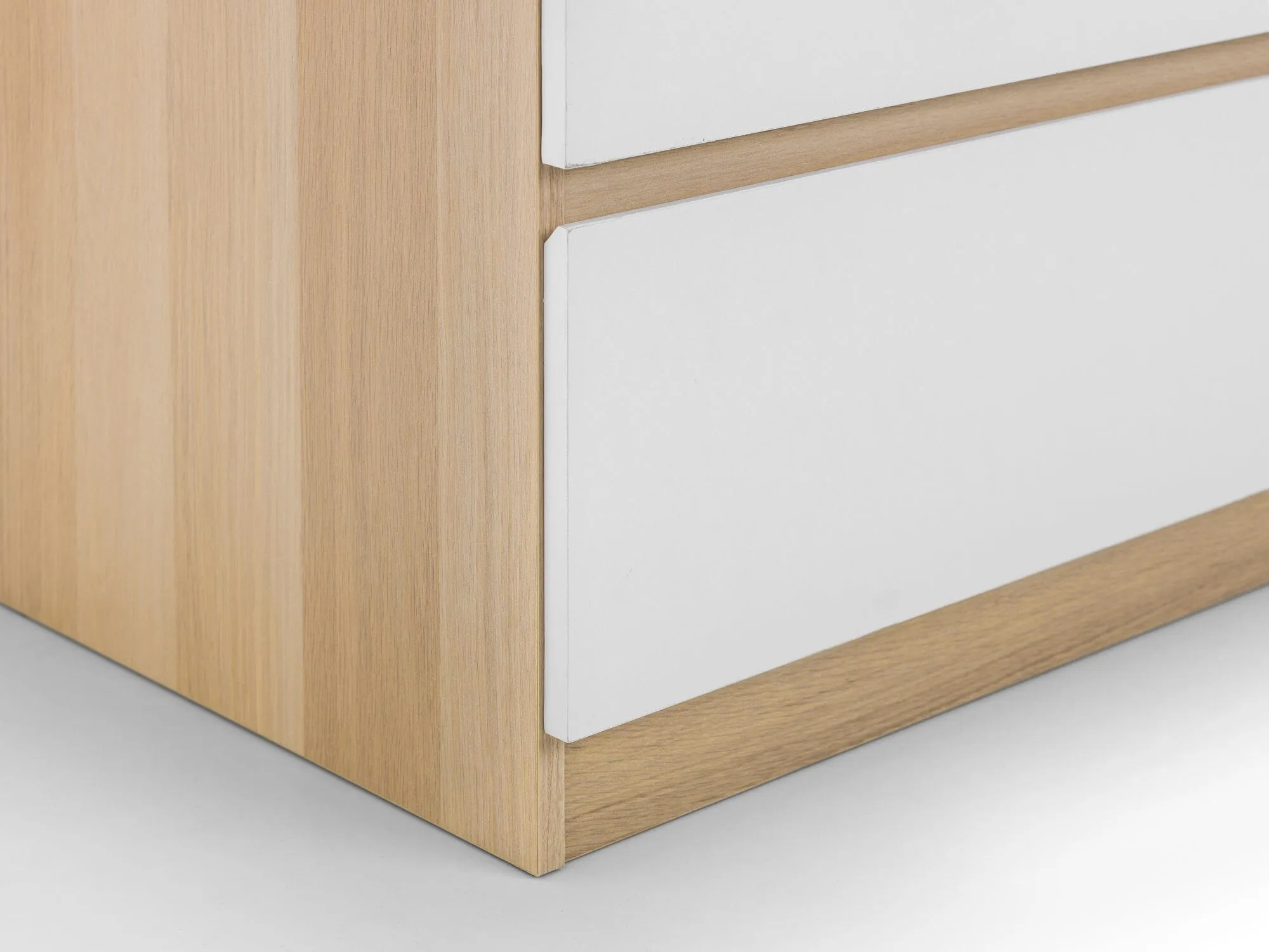 Jupiter 4 Drawer Chest - White/Oak