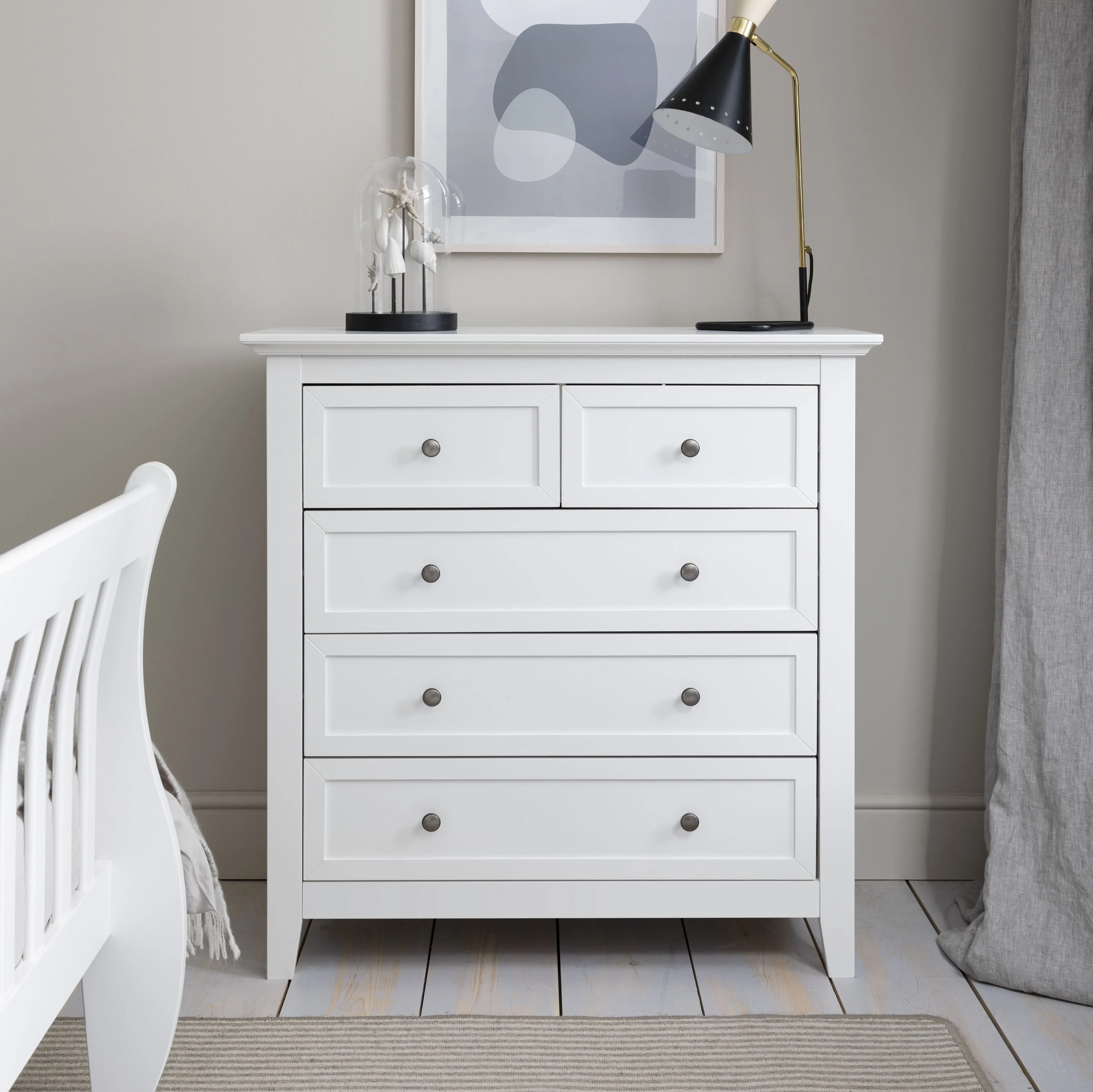 Karlstad Chest of Drawers 2 3 Drawer in Classic White