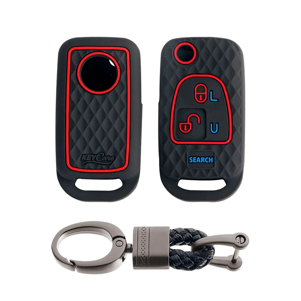 Keycare silicone key cover and keychain fit for : Bolero flip key (KC-14, Alloy Keychain)