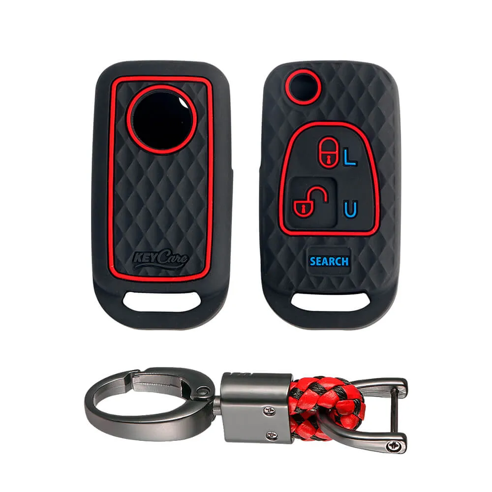 Keycare silicone key cover and keychain fit for : Bolero flip key (KC-14, Alloy Keychain)