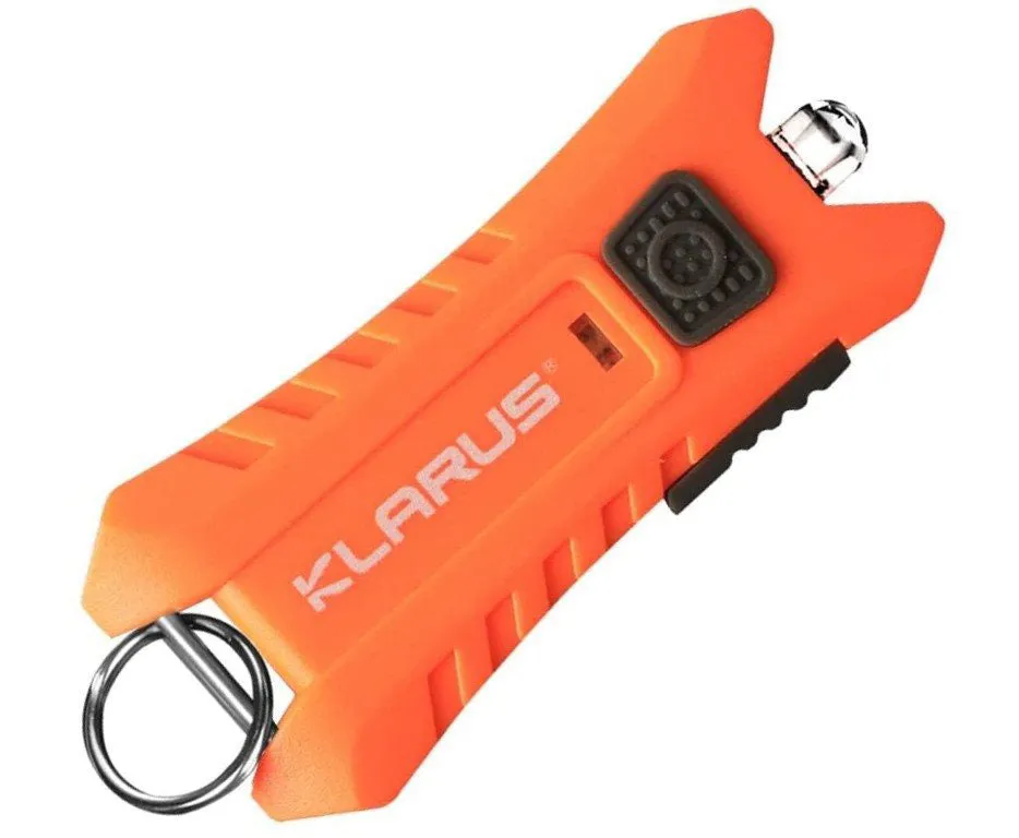 Klarus Mi2 Rechargeable LED Keyring Torch 40 Lumens Black or Orange