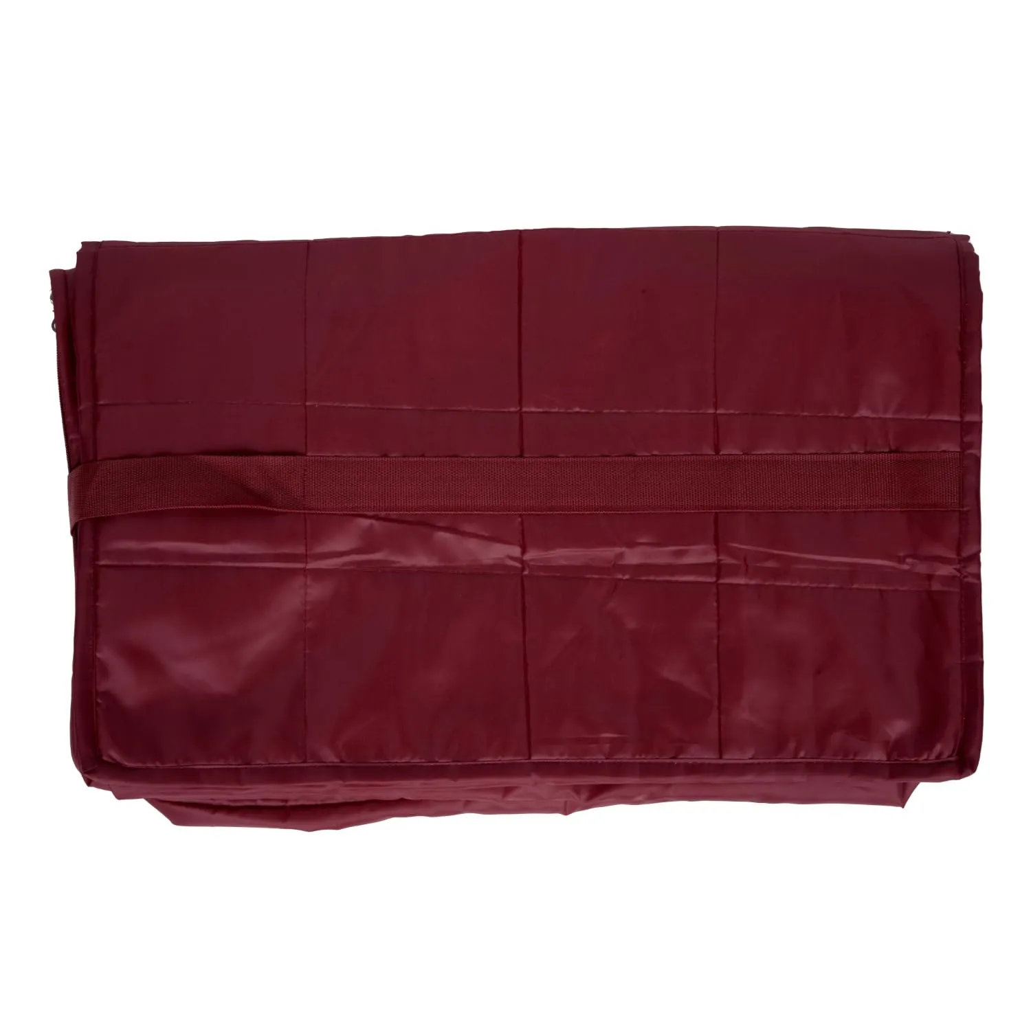 Kuber Industries Storage Attachi Bag | Parachute Travel Storage Bag | Underbed Storage Bag | Storage Organizer for Clothes | Zipper Closure Blanket Bag with Handle | Small | Maroon