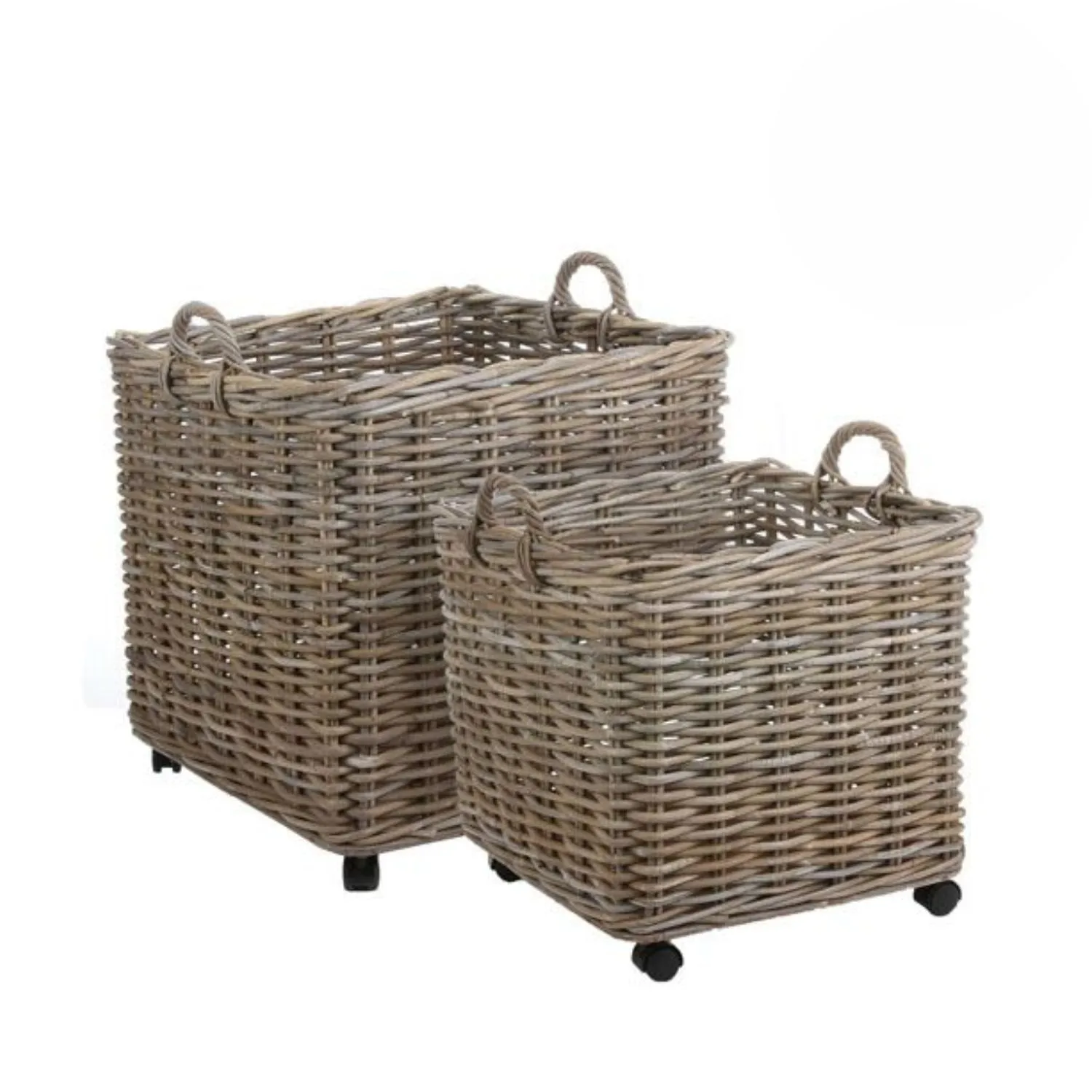 Mica Decorations 58cm Grey Square Marcia Basket