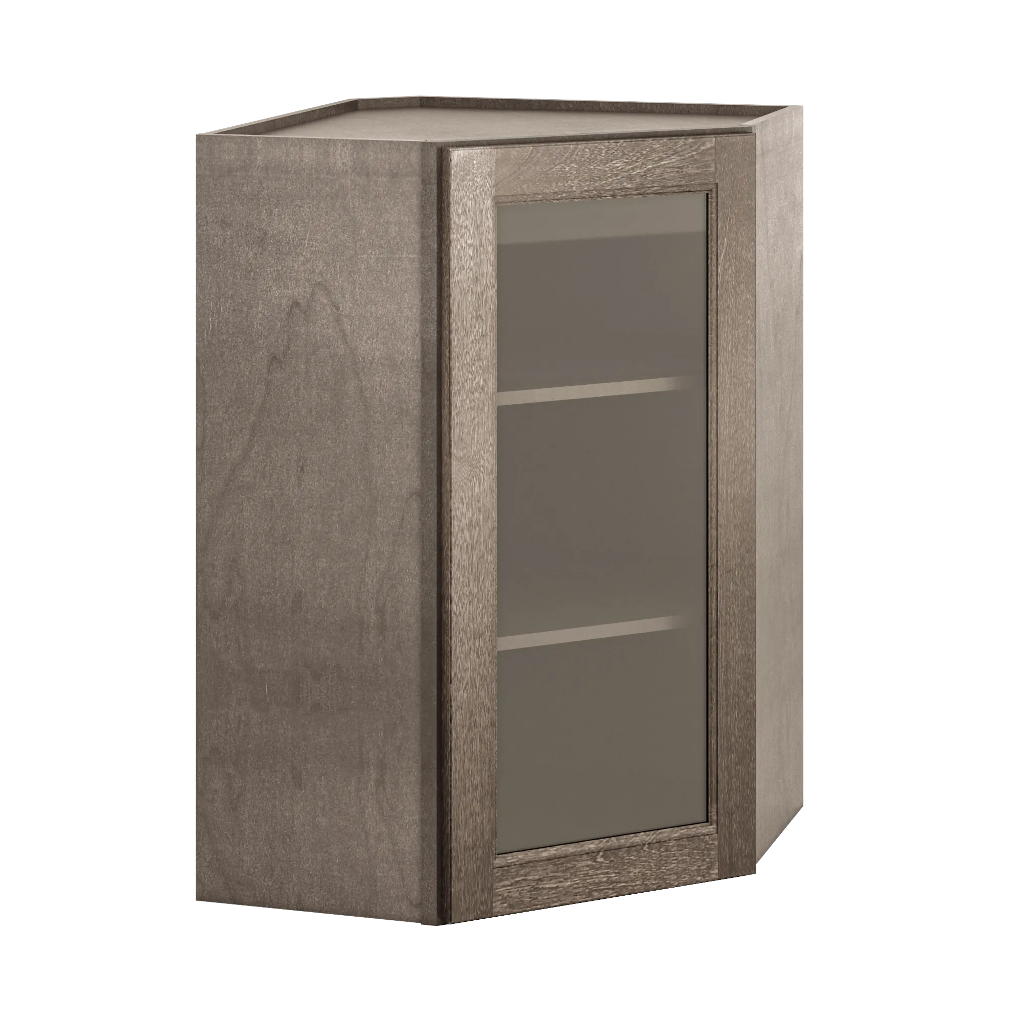 Mullion Diagonal Corner Wall Kitchen Cabinet DCMD2436 Milan Slate 24 in. width 36 in. height 12 in. depth