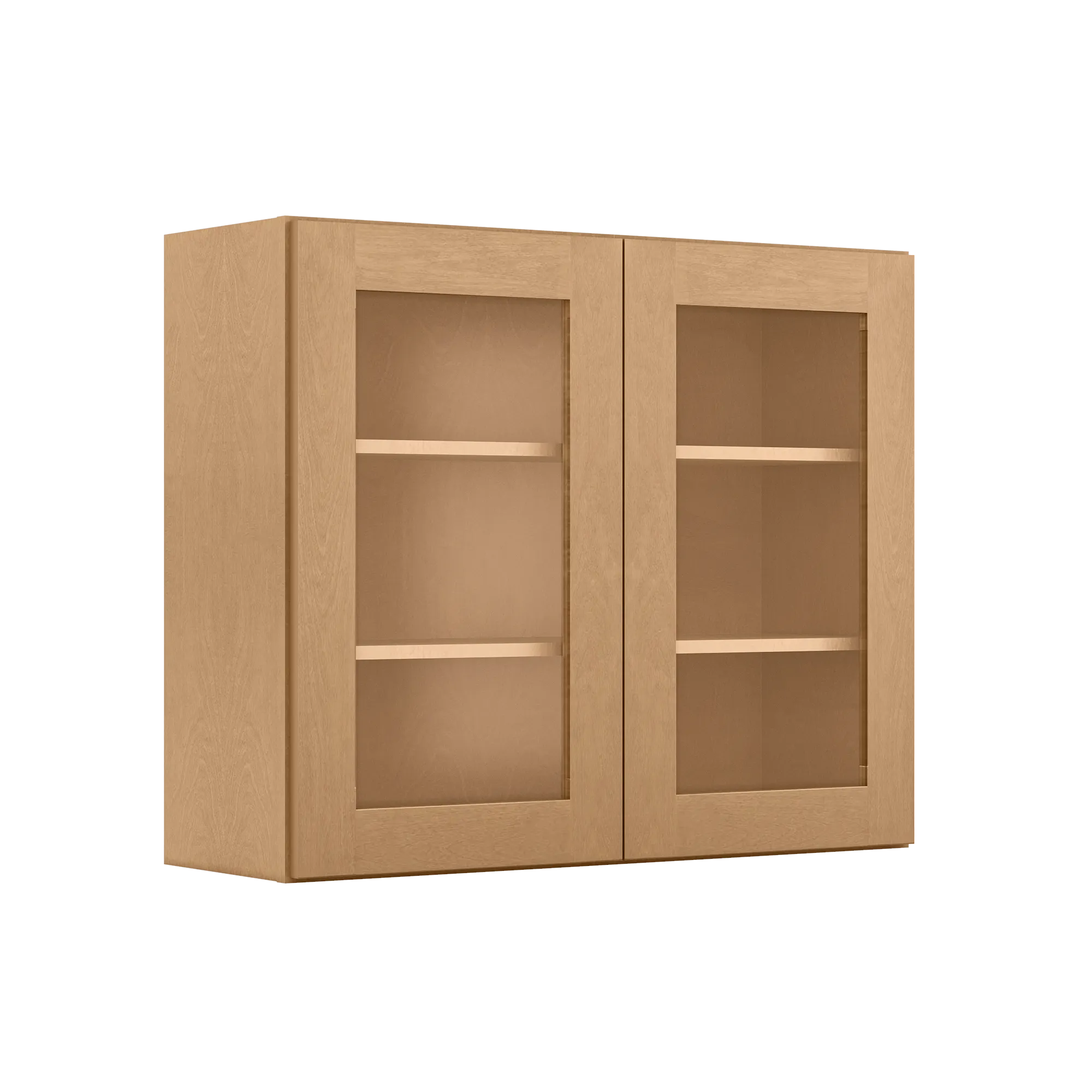 Mullion Door Wall Kitchen Cabinet WMD3630 Shaker Toffee 36 in. width 30 in. height 12 in. depth