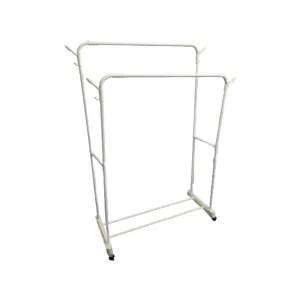 Multi-Functional Rack With Double Rods For Hanging Clothes And Hats Rk-39