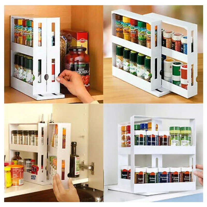 Multifunctional Rotating Spice Rack