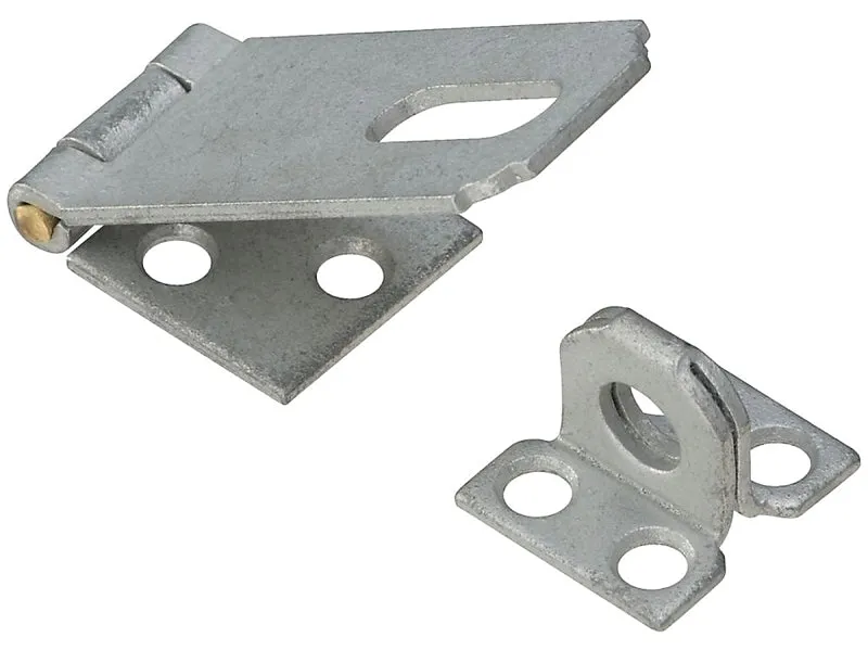 National Hardware V30 Series N102-723 Safety Hasp, 2-1/2 in L, Galvanized Steel, Non-Swivel Staple :CD: QUANTITY: 1