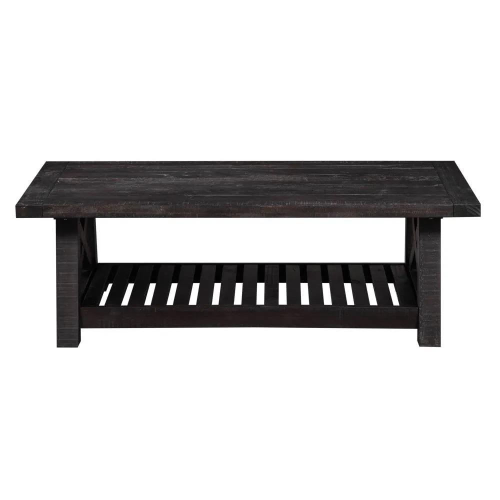 Oak Park Cross Bar Coffee Table