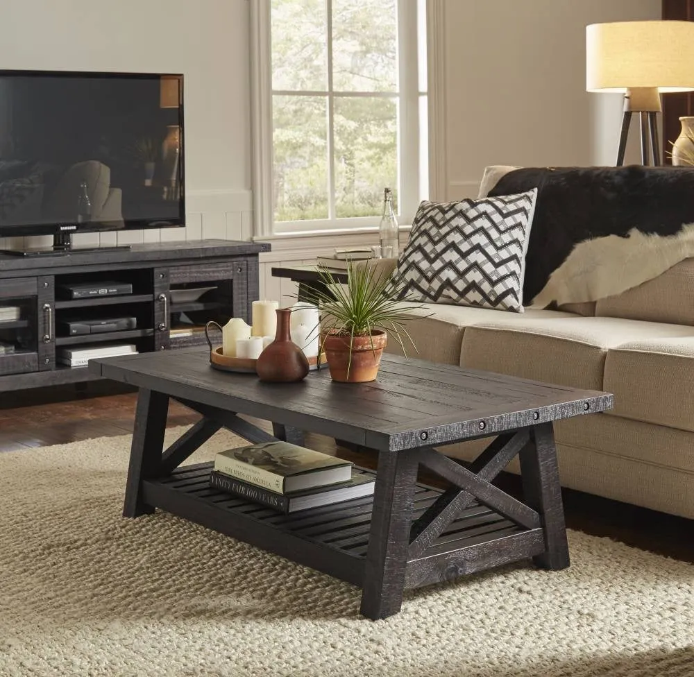 Oak Park Cross Bar Coffee Table