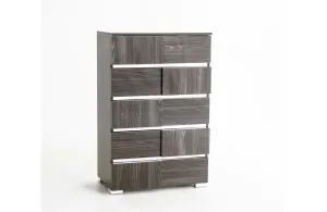 Picasso Italian Modern Lacquer Chest Gray