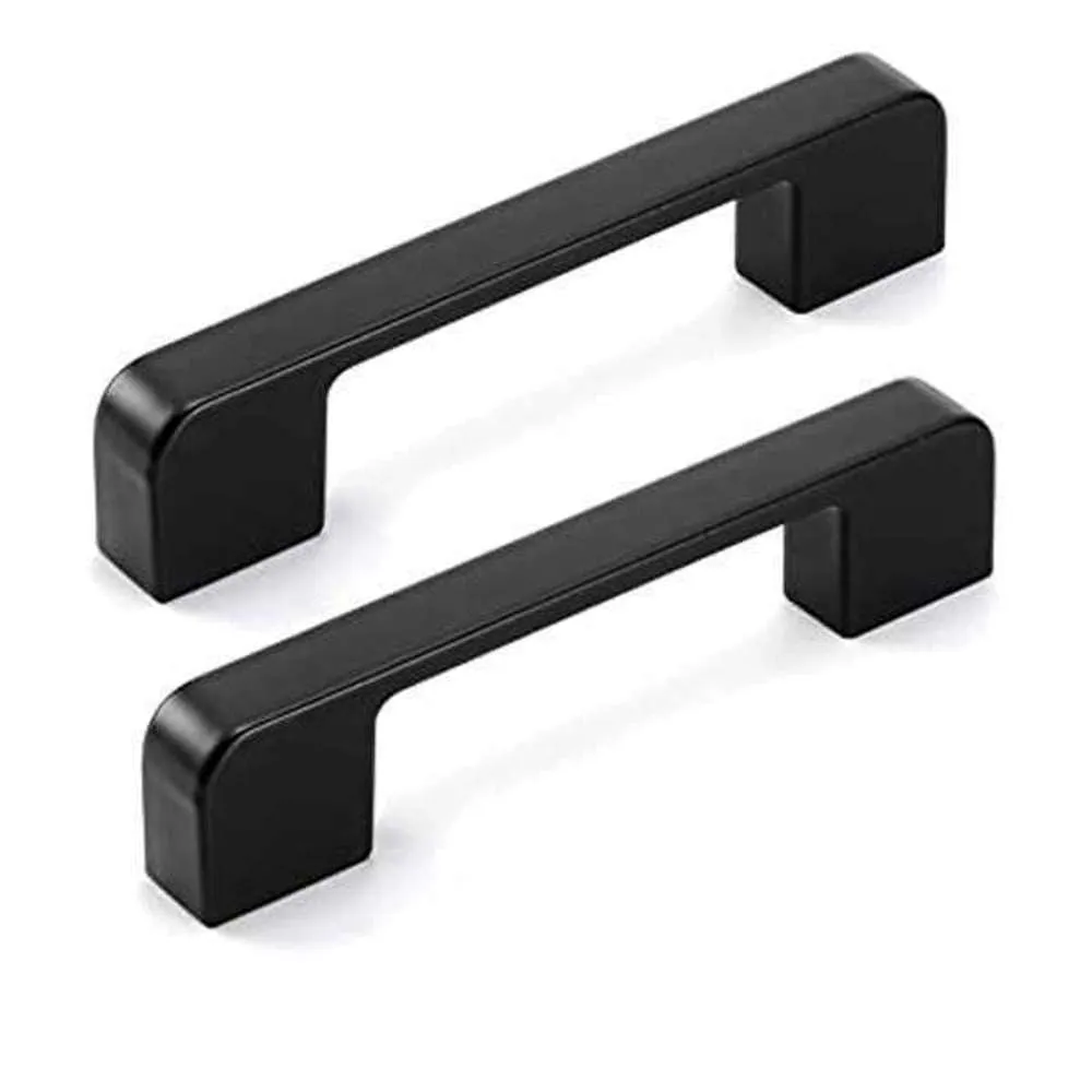 Pull Handle Alloy Black 128mm 190 x 10 x 20mm