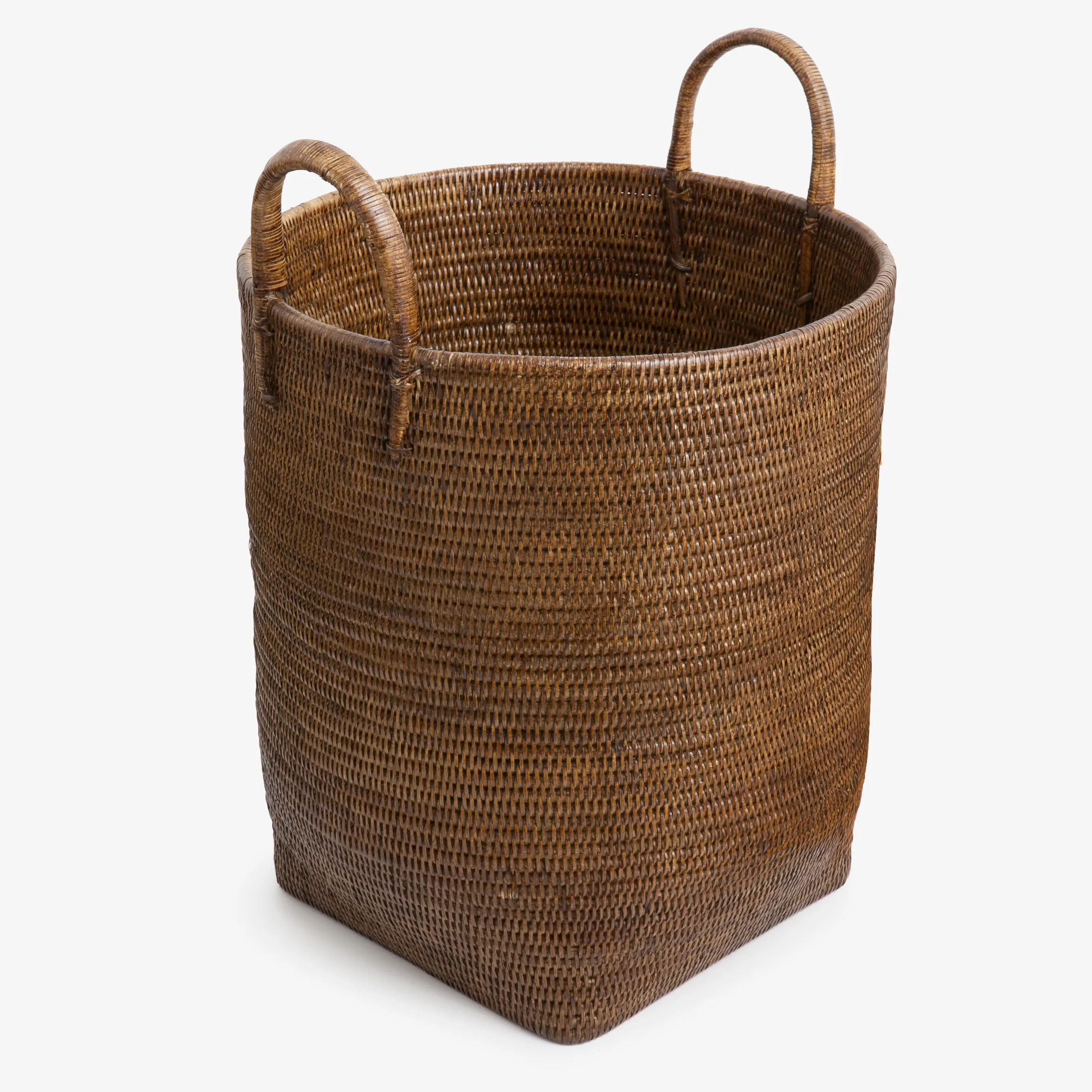 Rattan Carrier Basket Brown