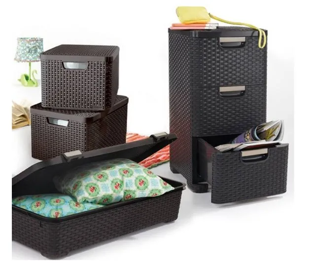 Rattan Style 3 Drawer