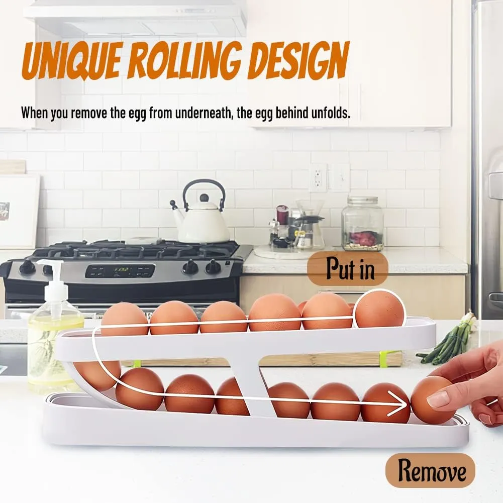 Rolling Fridge Egg Organizer Ab-14