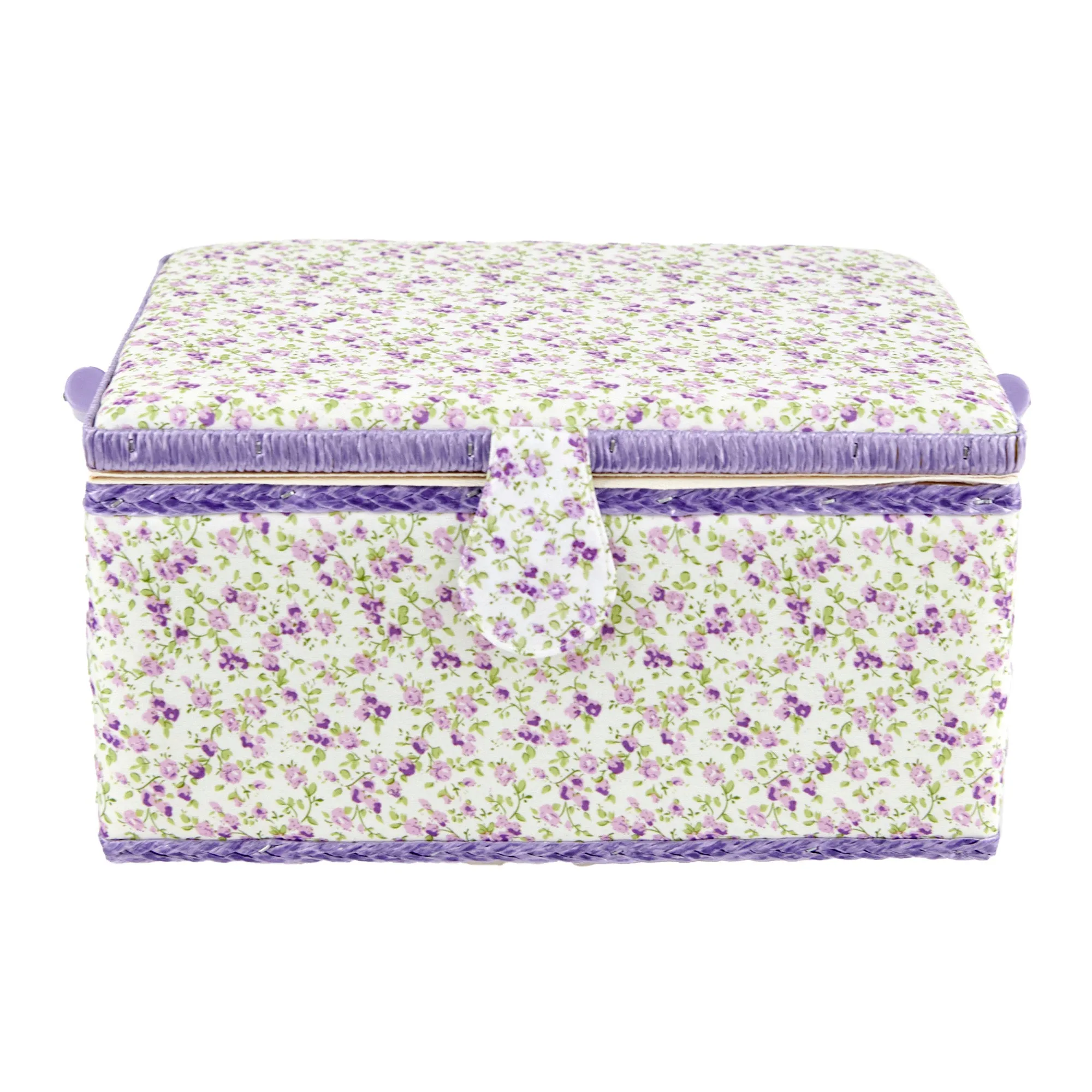 Sewing Basket, Purple Flower- 2x23x16cm