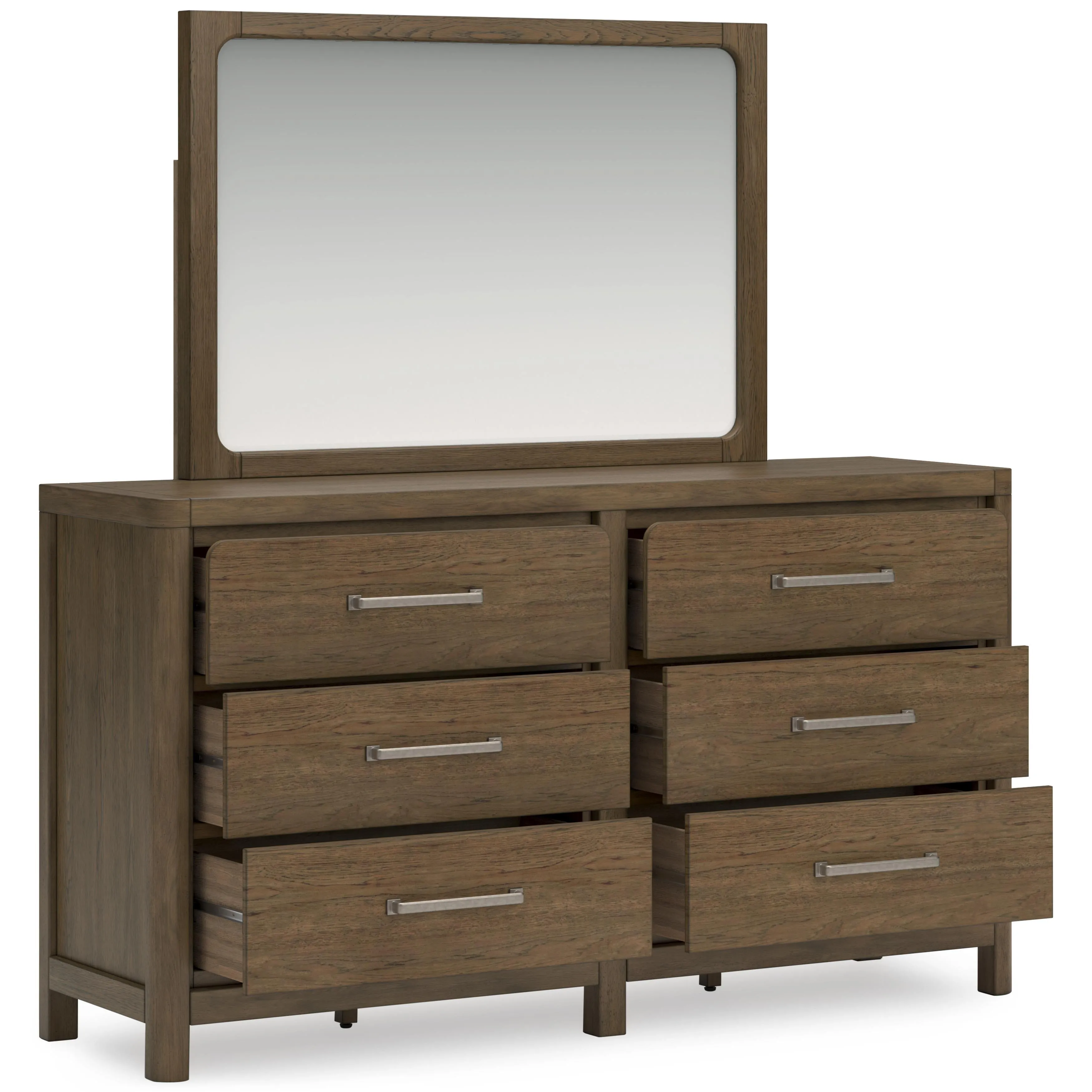 Signature Design by Ashley Cabalynn 6-Drawer Dresser with Mirror B974-31/B974-36