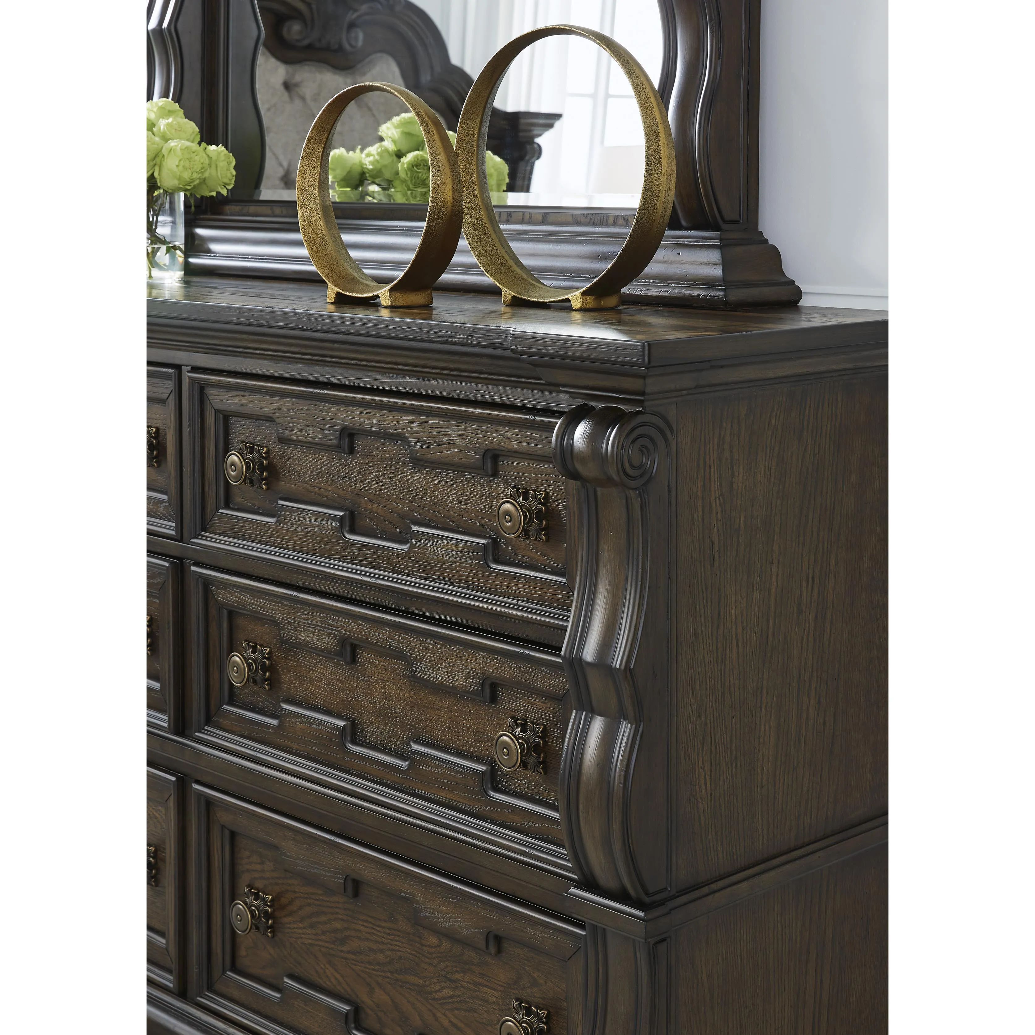 Signature Design by Ashley Maylee 6-Drawer Dresser with Mirror B947-31/B947-36